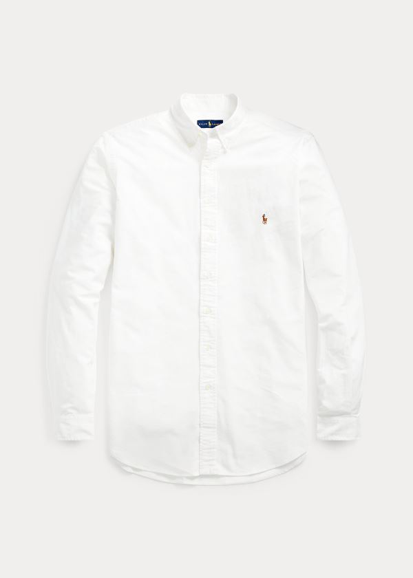 Camisa Oxford Polo Ralph Lauren Hombre Blancos - The Iconic - AUOFB3679